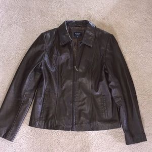 Genuine lamb skin leather jacket